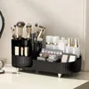 Boîtes de rangement organisateur de maquillage caddie cosmétique boîte de bureau rotative à 360 degrés pour l'organisation du bureau à domicile multi-compartiments