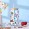 Fensteraufkleber UV-DTF-Aufkleber Schmetterlingsthema für die 16oz Libbey Glasses Wraps Cup Can DIY Wasserdicht Einfach zu verwendende benutzerdefinierte Aufkleber D7321