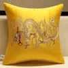 Chinese Style Jacquard Cushion Cover Embroidery Dragon Totem Decorative Pillows Home Bedroom Wedding Party Sofa Decor Pillowcase 240325