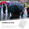 Paraplyer 100 st paraply täcker plastfilm förtjockade väskor universal lång påse automatisk pp