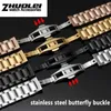 Bands bracelet For any brand wristband stainless steel 14 15 16 17 18 19 20 21 22 23 24mm with Curved strap accessories bands H240330