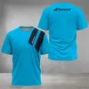 Mäns T-shirts Herrkontrast Tenniskläder andningsbara sommargolfkläder med fitness Kort ärm Mens Sports tröja för badminton 240319