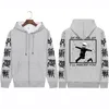 Jujutsu Kaisen Gojo Satoru Print Reißverschluss Hoodies Lustige Mnaga Sweatshirts Männer Lg Sleeve Herbst Winter Plus Größe Zip-up Hoodie t5Ao #