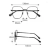 Solglasögonramar 1915 Anti Blue Ray Alloy Frame Optiska glasögon unisex full fälg oregelbundet recept glasögonanpassad myopia hyperopia