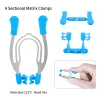 Matrizes de matrizes seccionais com contornos de agenccional com cunhas de cunhas Metal Rings Spring Clip Dentist Ferramentas dental Lab Instrument