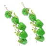 Decorative Flowers 2 Pcs Toy Simulation Green Pepper Bell Peppers Vegetables Props Mix Po Cognitive Teaching Supplies Imitation