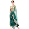 Saree indiano calças largas perna trajes de desempenho de palco terno de dança do ventre oriental roupas de dança clássica festival dr y99p #