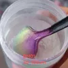 Tırnak parıltısı 25g parazit yanardöner beyaz bukalemun renk değiştiren mika tozu inci pigment araba boyası için