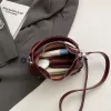 Bolsas de ombro do lado esquerdo para mulheres PU couro feminino novo 2023 tendência de inverno inverno coreano fi sela bolsa bolsas e bolsas Y4Cp #