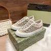 Sneaker maxi da uomo Scarpe firmate beige Sneakers basse di lusso Scarpe di tela alte con lacci classiche nuove di zecca