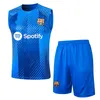 2023 2024 neue Barcelona Kurzarmweste Barca Erwachsene Jungen LEWANDOWSKI F. DE JONG TRAININGSANZUG Chandal Survêtement ANSU FATI Camisetas de Football TRAININGSANZUG-Kit