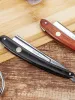 Razor Gold Dollay Retro Manual Straight Razor مجموعة من الفولاذ المقاوم للصدأ قابلة للطي سكين مجموعة حادة جاهزة لاستخدام حلاقة حلاقة الحلاقة