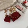 Axelväskor vintage super mini stenmönster handväskor akrylkedja kvinnor crossbody kvinnliga ins krokodilmynt läppstift plånböcker