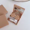 1PCS Cute Contact Lens Case Mini Square Biscuits Girl Cosmetic Contact Lens Container Travel Set Spectacle Case Storage Lens Box