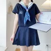 Middelbare School Zuid-korea Studenten JK Uniform Japanse Seifuku Plooirok Meisjes Cheerleading Matrozenpakken Kostuum Cos x0PD #