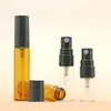 Opslagflessen 2 ml 3 ml glazen fles cosmetische parfumspray transparant bruin kleine capaciteit 200 stuks