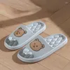 Slippers WTEMPO Fashion Summer Women Sandals Thick Platform Non-Slip Home Bear Cartoon Flip Flop Beach Shoes Men Indoor Bathroom