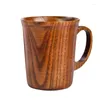 Mugs Jujube Mug Wooden Coffee Beer Wood Cup Handmade Tea With Handle 37MF