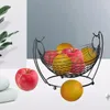 Bandejas de chá Decorativo de cozinha organizadora de frutas cesta de rack de frutas preto
