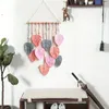 Wandtapijten Boho Safari Kinderkamer Muurkunst Macrame Jungle Decor Bladeren Garland Groen Thema Hoofdeinde Babykamer