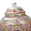 Storage Bottles Porcelain Ginger Jar Ceramic Tea Canister Tin For Bedroom Office Entrance