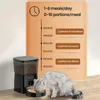 Rojeco Automatisk kattmatare Pet Smart Cat Food Kibble Dispenser -knappversion Smart Control Auto Feeder för Cat Dog Accessories 240328