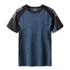 Men's T-Shirts Quick Dry Sports T-shirt Mens 2024 Short sleeved Summer Casual Plus Asian Size 5XL 6XL 7XL Top of the line T-shirt J240330