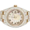 Anpassad Hip Hop Moissanite Watch Luxury VVS Moissanite Diamond Bust Down Watch