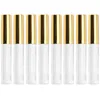 Garrafas de armazenamento 8pcs Lip Gloss Garrafa Clear Tubos Vazios Recarregáveis ​​Recipiente de Batom para