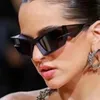 Lanques de soleil de créateurs de luxe Femmes hommes Fiomous Futuriste Y2k Sun Glasses Cat Eye Fashion Trendy Hip Hop Shades UV400