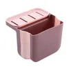 Kitchen Storage Dry Wet Separation Trash Can Soap Sponge Holder With Suction Cup Hanging Foldable Drainer Basket Sink Drain