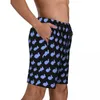 Pantaloncini da uomo Board uomo Costume da bagno casual Blu a pois traspirante Sport Surf Spiaggia taglie forti di alta qualità