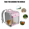 Transportadoras de gatos para cães pequenos gatos espacial gaiola de gaiola de animais de estimação Backpack Backpack respirável Viagem portátil Bagpete de ombro ao ar livre Os suprimentos