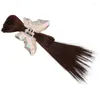 Grampos de cabelo elegante acessório único borboleta fêmea simulação menina frango ninho hairpin hxba