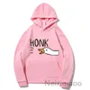 artı beden hk kaz basılı gevşek kapüşonlu kawaii sonbahar kış ördek harajuku kadın erkekler sweatshirt sevimli büyük kıyafetler kazak c607#