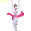 Kinesiska Hanfu New Children's Classical Stage S Paraply Dance Ethnic Girls Yangko Clothing Fan Dance 86OQ#