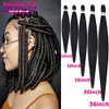Łatwe Jumbo Braids Hair Hair Pre Endisted Plejanie Włosy Afro Syntetyczne Strand Strand Warkocz Zestaw ciepłej wody 12/16/26/30/36 cala