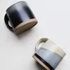 Tasses japonaises rétro Stoare tasse à café avec poignée tasse à eau en céramique après-midi tasse à thé petit déjeuner lait ménage