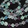 Pierres précieuses en vrac Fluorite naturelle Perles de saisie solides 8mm-9mm Longueur 20cm 22 / Fil