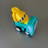 Party Decoration 6pcs Construction Födelsedagsdekorationer Dra tillbaka bilar Set Engineering Vehicle Excavator Truck Tractor Toy for Cake