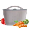 Storage Bags 1000ml Reusable Food Freezer Leakproof Silicone Fresh-keeping Fruit Veggie Bag Zipper Kitchen Camping