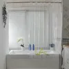 Tenda per doccia impermeabile a colori solidi 2 metri Lunga Terina da bagno Bianco/Avorio/Purple/trasparente Douchegordijn