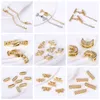 Trendy 18K Gold Plated Boy Girl Anhänger für Halsketten Erstellen, personalisierte Kinderchark DIY -Schmuckzubehör machen Accessoires