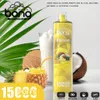 Original bang SHISHA 15k puff Cigarrillos electrónicos desechables 20 sabores 650 MAh Batería recargable 24 ml Pod precargado Kit de vapor grande Flujo de aire VS JNR 12000 15000 puff