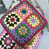 Table Mats Retro Crochet Placemat Cup Pad Tea Mug Coffee Kitchen Drink Cloth Doilies Dining Felt DIY Bag Parts 25CM