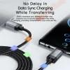 Toocki Magnetic USB C CABLE 100W PD Snabbladdningsdata för Xiaomi Poco Samsung Realme MacBook Type C Charger Cable