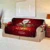 Stuhlhussen, universeller Sofabezug, Weihnachten, 3D-Digitaldruck, wendbar, 1/2/3-Sitzer-Couch für Zuhause