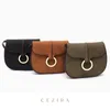 Cezira Rétro Casual PU Cuir Selle Sacs À Main Pour Femmes De Luxe Design Rabat Menger Bourse Femelle Petit Faux Sued Sacs À Bandoulière 25XP #