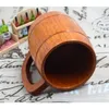 350 ml Classic Style Natural Wood Cup Wood Beer Mugs Drinking For Party Novelty Gifts Eco-Friendlyeco-vänlig Drinking Cup