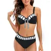 Costumi da bagno da donna 2024 Costume da bagno bikini sexy Costume da bagno solido da donna Set push up costume da bagno brasiliano Abbigliamento da spiaggia estivo Nuoto XL